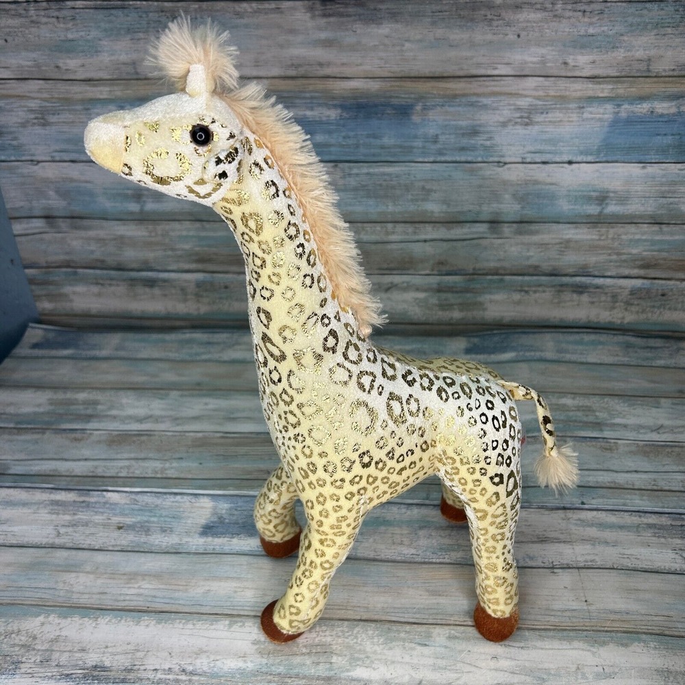 Aurora‎ Giraffe Plush Stuffed Animal Standing Toy Nursery Decor Poseable Shiny